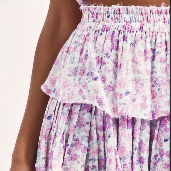 LoveShackFancy Ruffle Mini Skirt - Picture 2 of 7